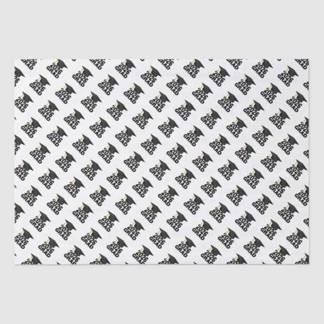 Bold Class of 2026 Graduation Tissue Paper (Front)