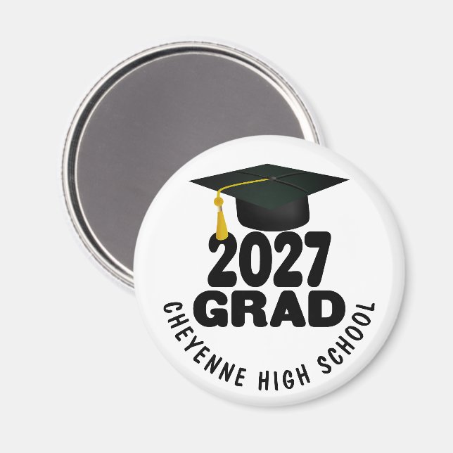 Bold Class of 2027 Graduation Magnet (Front/Back)