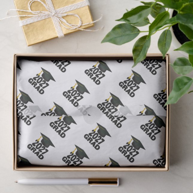 Bold Class of 2027 Graduation Tissue Paper (Gift)