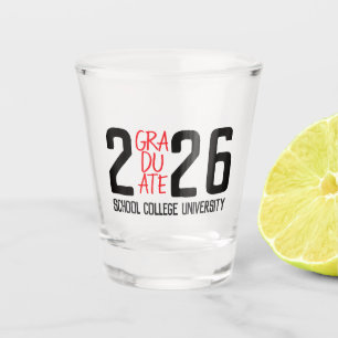 Bold Class Year Keepsake Gift Graduation Shot Glass