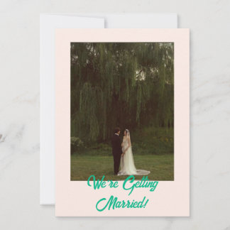 Bold Classic Western Simple Modern Wedding Invitation