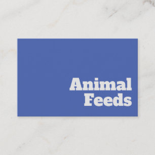 Bold & Clear Animal Feeds Design Business Card
