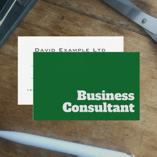 Bold & Clear Business Consultants Design Card
