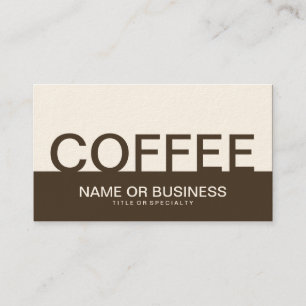 bold COFFEE Business Card