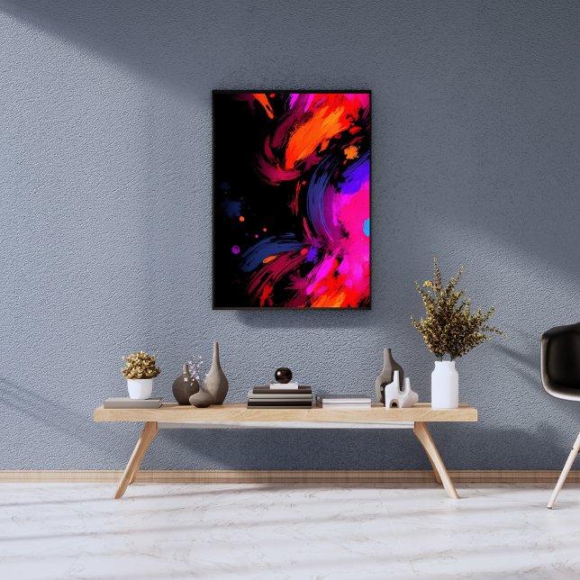 Bold Color Explosion Dynamic Abstract Modern Photo Print (Creator Uploaded)