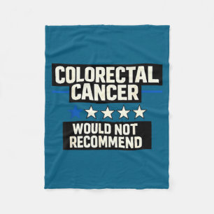 Bold colorectal cancer would not recommend medical fleece blanket
