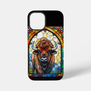 Bold Colors Bison Buffalo Cottagecore Rustic Print iPhone 12 Mini Case