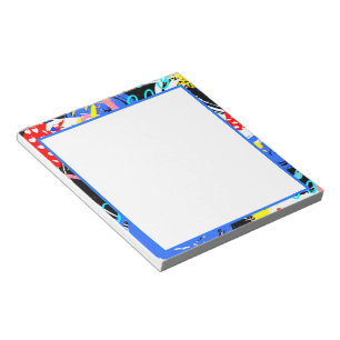 Bold colour abstract notepad