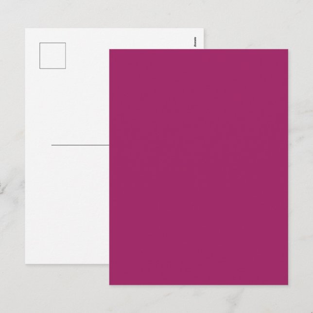 Bold Colour Block Wedding Invite – Magenta (Front/Back)