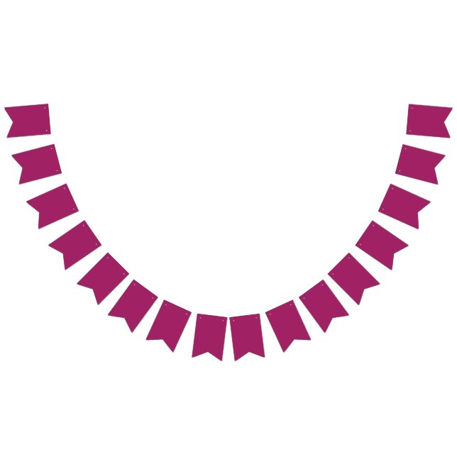 Bold Colour Block Wedding Invite | Magenta Bunting (All)