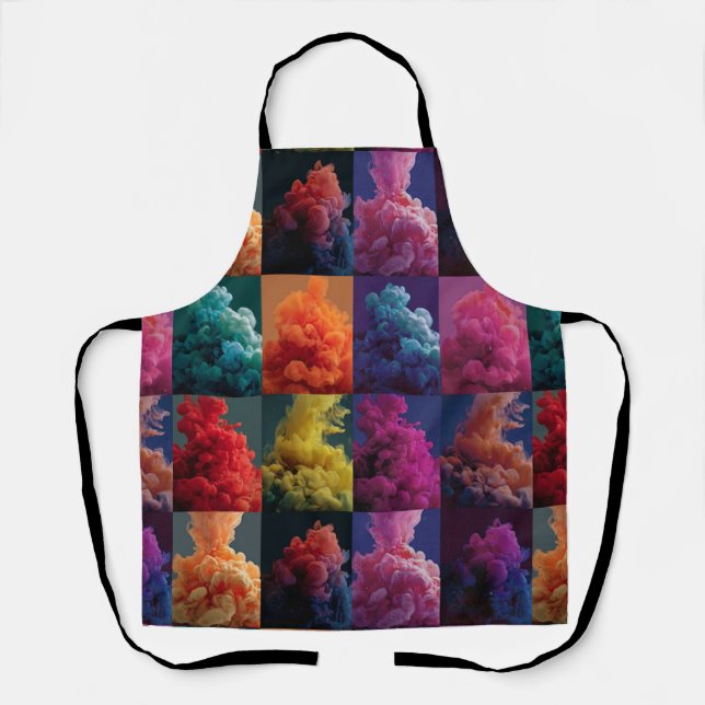 bold colour blocks apron (Front)