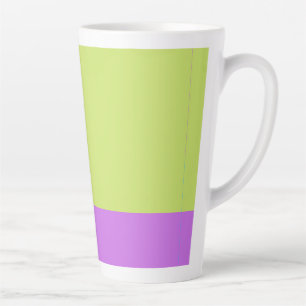 Bold Colour Blocks Green Blue Pink 7 Latte Mug
