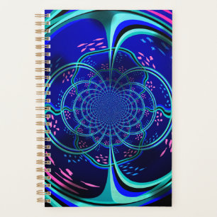 Bold Colour Burst Fractal Design Weekly Planner