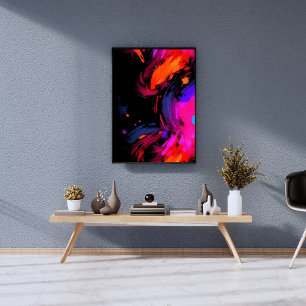 Bold Colour Explosion Dynamic Abstract Modern Photo Print