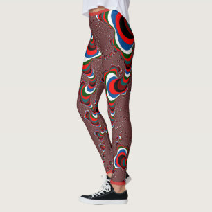 Bold Coloured Funnel Cloud Leggings