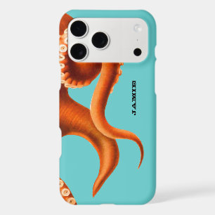 Bold Colourful Aqua and Orange Octopus iphone 5