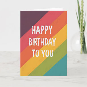 Bold Colourful Birthday Card
