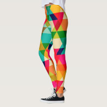 Bold Colourful Bright Geometric Triangle Pattern