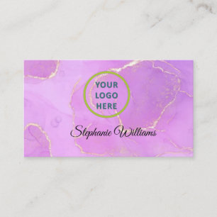 bold colourful modern abstract art colour splash business card