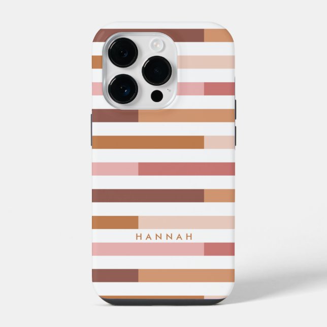 Bold Colourful Modern Stripes Case-Mate iPhone Cas Case (Back)