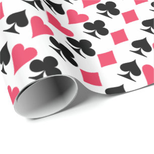 Bold Colourful Playing Card Gift Wrapping Paper