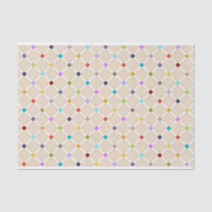 Bold Colourful Polka Dot Print Tissue Paper