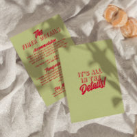 Bold colourful Retro Funky Modern Wedding Details