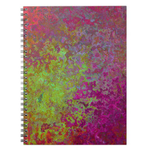 Bold, Colourful, Splatter Paint, Grunge Abstract Notebook