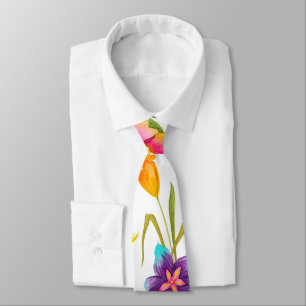 Bold Colourful Summer Print Tie