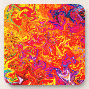 Bold Colours Abstract Design Coaster