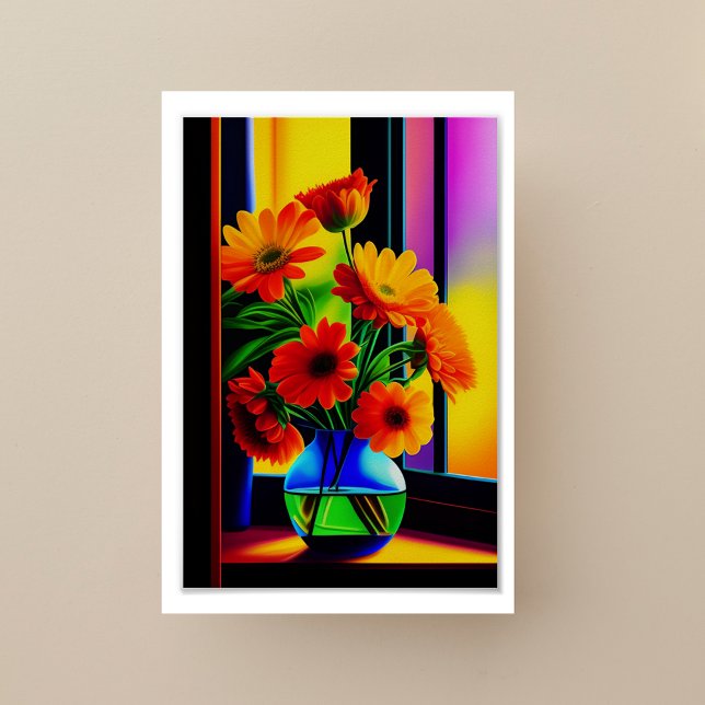 Bold Colours Artistic Floral Bouquet Poster (Creator Uploaded)