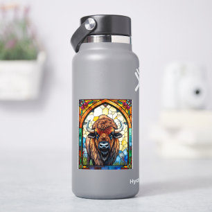 Bold Colours Bison Buffalo Cottagecore Rustic Prin