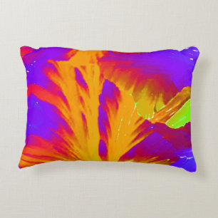 Bold Colours Blue Orange Red Decorative Cushion