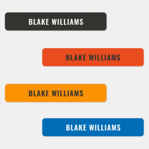 Bold Colours Boy Name School