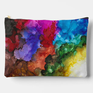 Bold colours bright and colourful accessory pouch