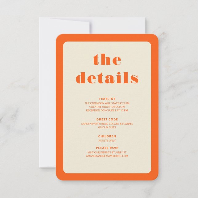 Bold Colours: Details Card (Front)
