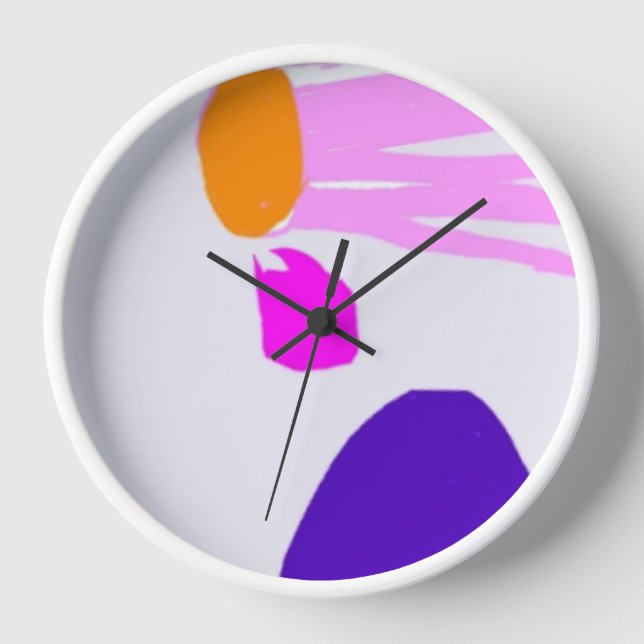 Bold colours dots  clock (Front)