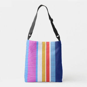 Bold colours, fine graphic design crossbody bag