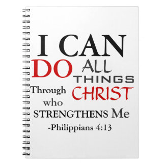 Bold Colours PHILIPPIANS 4:13 Notebook