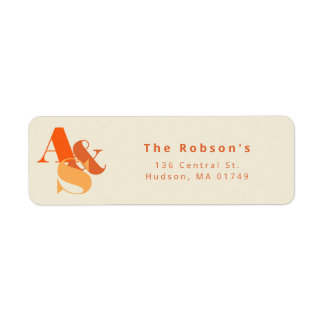 Bold Colours: Return Address Label