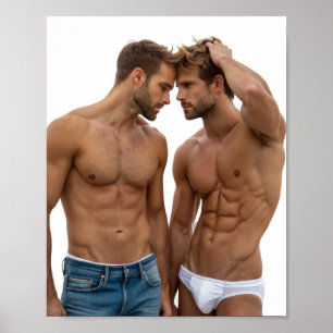 Bold Contemporary Male Art Poster