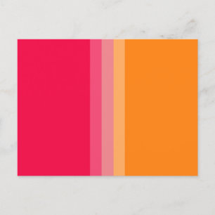 Bold Contrast Abstract Art Postcard
