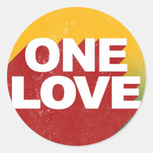 Bold Cool One Love Classic Round Sticker