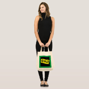 Bold "Cool" Text Girls or Women's Grocery Tote Bag