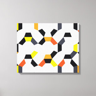 Bold, cool, trendy, unique, modern geometric art canvas print
