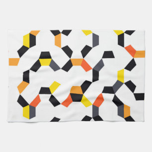 Bold, cool, trendy, unique, modern geometric art tea towel