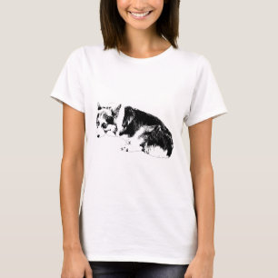 Bold Corgi, Quiet Curve T-Shirt