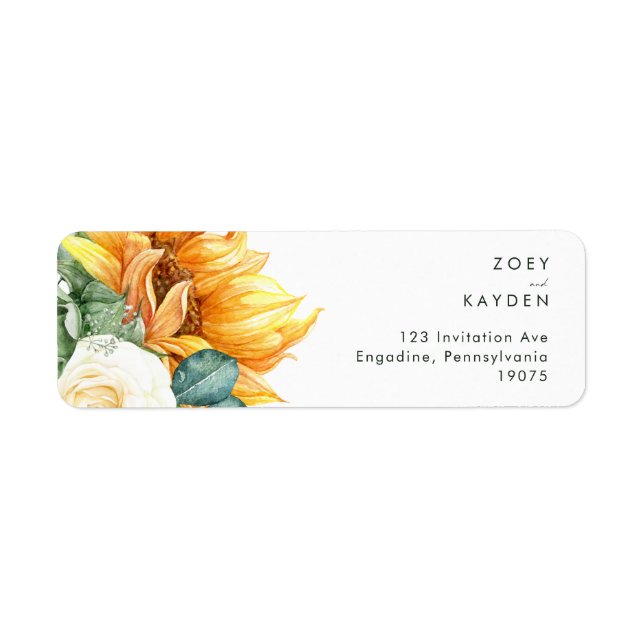 Bold Country Sunflower | Return Address Label (Front)