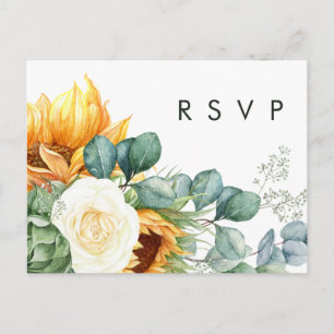Bold Country Sunflower   Song Request RSVP Card