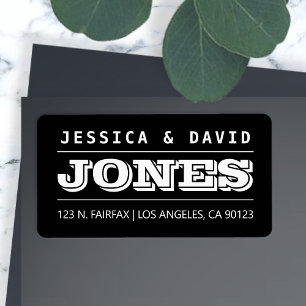 Bold Creative Looking Black & White Label